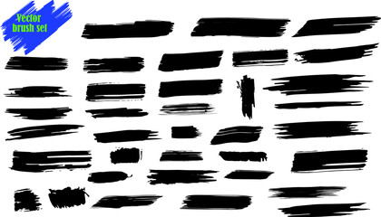 set of hand drawn brushes