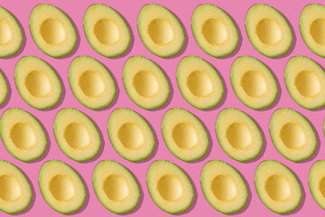 simple fresh raw fruit pattern shape, modern fashion, flat lay layout, summer concept