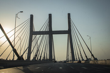 bridge at sunset