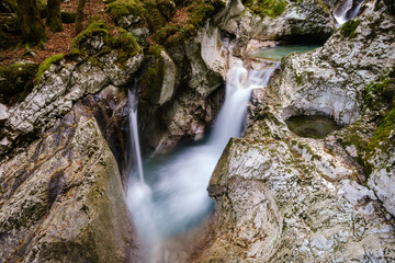 Naklejka na ściany i meble Beautiful green Water hurst of Sunik in Slovenia