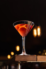 tasty cocktail in the bar