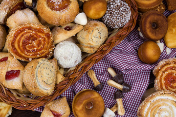 Fototapeta na wymiar A large range of confectionery and baking
