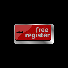 free register computer key showing internet login