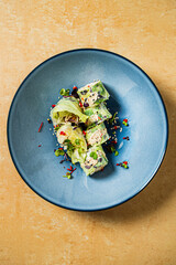 tasty sushi in the plate