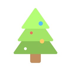 Christmas tree over white background vector illustration.