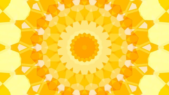  オレンジ、太陽、ひまわりの万華鏡 [ループ対応] [別Verあり]