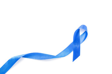 Cancer awareness blue. Awareness of men health in November with blue prostate cancer ribbon...