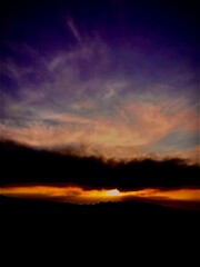 sunset in the sky