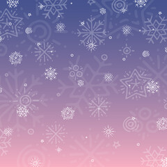 New Year Christmas background with snowflakes image