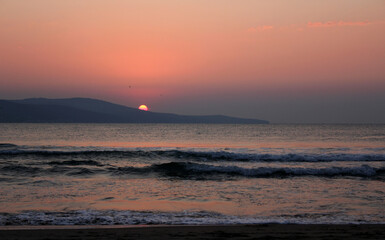 Sunrise in the beach.