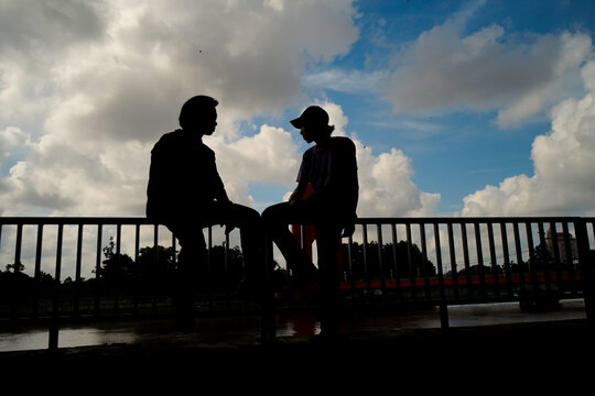 backlight people