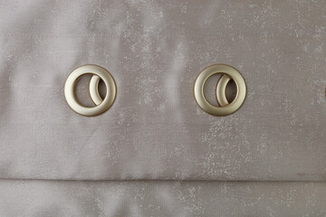 Single color room curtain with classic eyelets