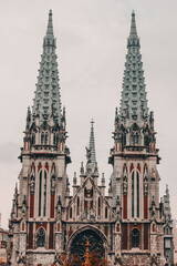 Fototapeta na wymiar beautiful church in the gothic style