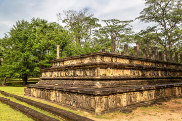 Fototapeta na wymiar Nissanka Malla in Polonnaruwa