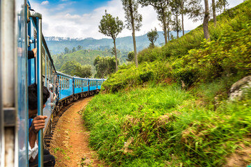 Train in  Nuwara Eliya, Sri Lanka