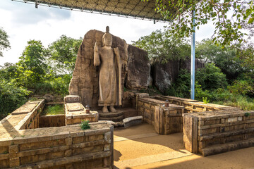 Avukana temple  in Sri Lanka