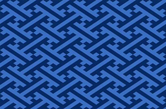Traditional Japanese Sayagata pattern, a pattern of interlocking manji - ancient Buddhist symbol that represents life and strength.