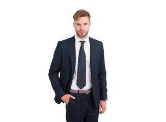 successful manager in formalwear. professional businessman in business style. motivation and success. handsome man lawyer in tie. groomed employer. confident entrepreneur in suit