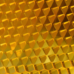 abstract yellow triangles