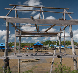 fisherman village on the beach