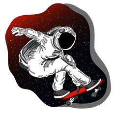 Astronauta en patineta  © Roberta