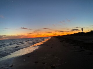 sunset at the beach