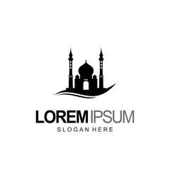 mosque logo design and template