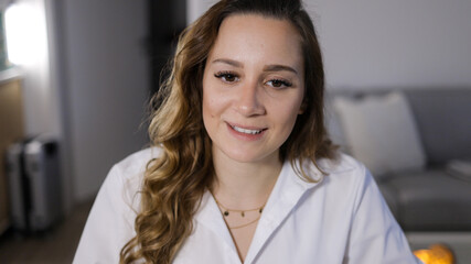 Portrait shot of a modern business woman - home shooting