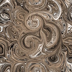 Seamless marble pattern on cardboard texture for print. High quality illustration. Design for printing on stationary or other surface design. Monochrome tan, black, and white repeat swatch print.