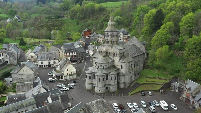 The stunningly dramatic French church, Basilica Notre-Dame d'Orcival.