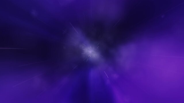 Hyperspace Jump Into Another Nebula Clouds and star Systems Environment.