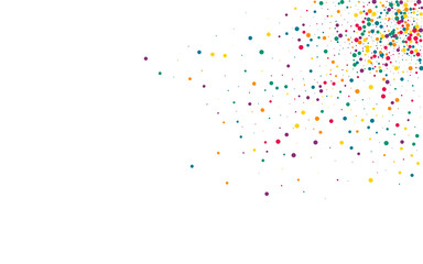 Yellow Dust Flying White Background. Celebration 