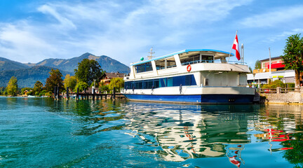 Wolfgangsee lake cruise at St. Wolfgang, Salzkammergut, Austria