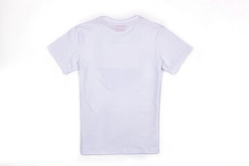 White t-shirt template isolated, front view