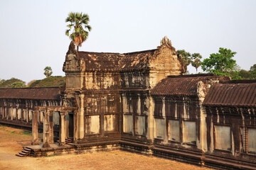 Gallery at Angkor Wat - Capital temple. Siem Reap province. Cambodia