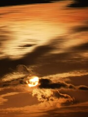sunset in the sea