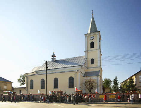 Church of St. Wojciech in Cieszanow. Poland