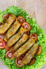 cabbage rolls, Arabic food.