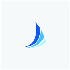 logo boat icon vector templet 