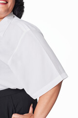 Size inclusive white shirt women&#39;s fashion