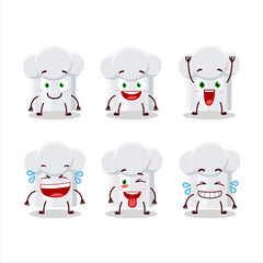Cartoon character of chef hat with smile expression