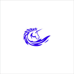 logo pegasus icon templet vector
