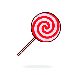 Lollipop vector illustration side view good for icon or sticker 