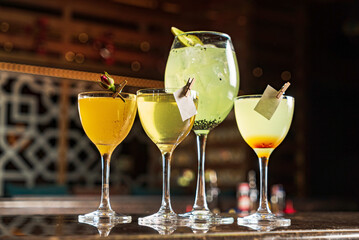 mexican cocktail in the bar