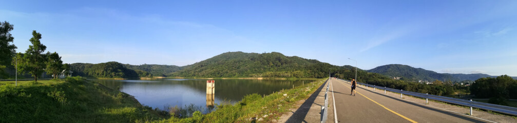 A panoramic view of Bang Wad dam