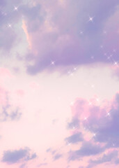 Sparkle cloud pastel purple background image - obrazy, fototapety, plakaty
