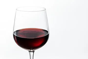 Fotobehang Wine glass with red wine closeup © Rawpixel.com