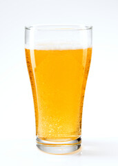 Beer with foam in a beer pint