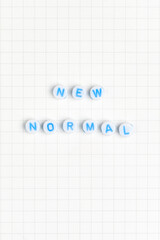 New normal alphabet letter beads