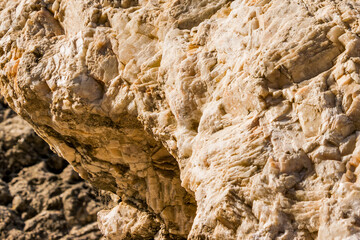 Spider web in quartz rock